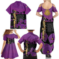ANZAC Soldier and War Animals Family Matching Summer Maxi Dress and Hawaiian Shirt We Will Remember Them