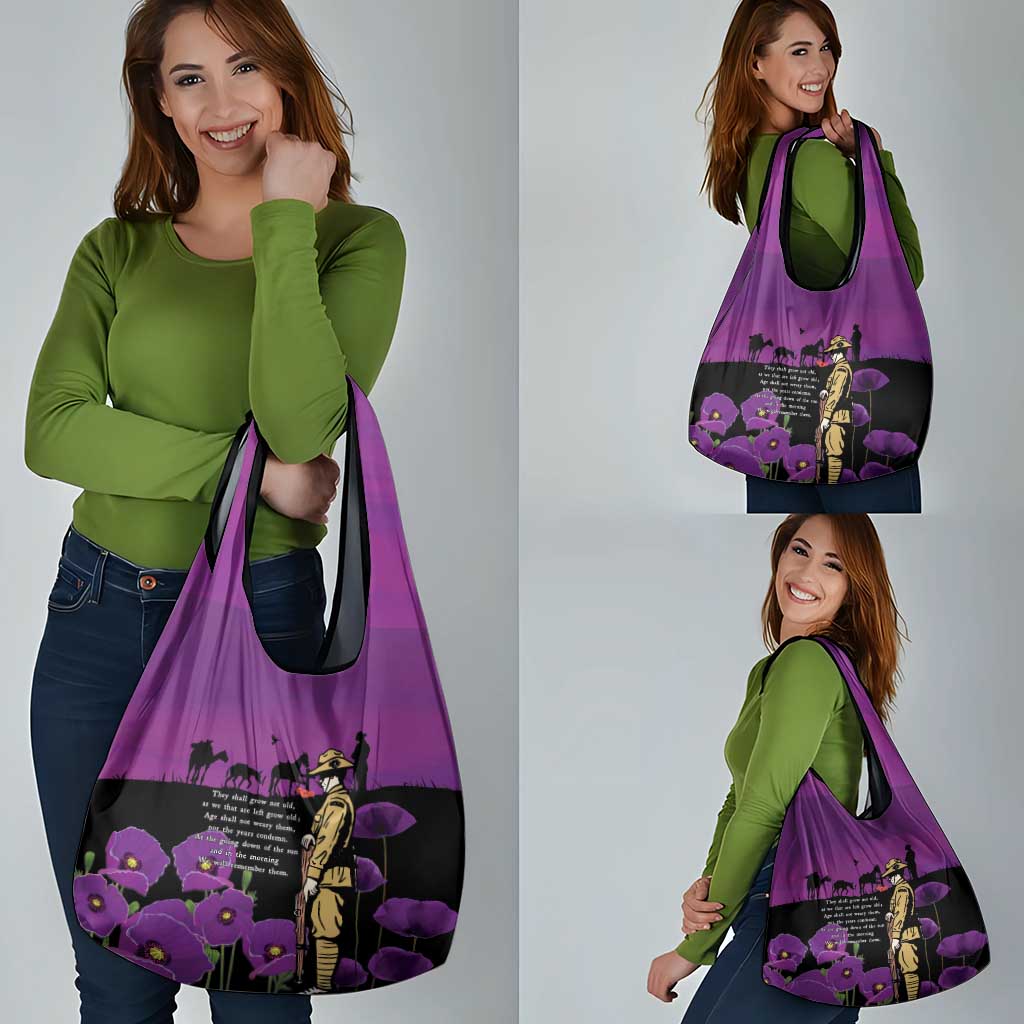 ANZAC Soldier and War Animals Grocery Bag We Will Remember Them LT15 - Polynesian Pride