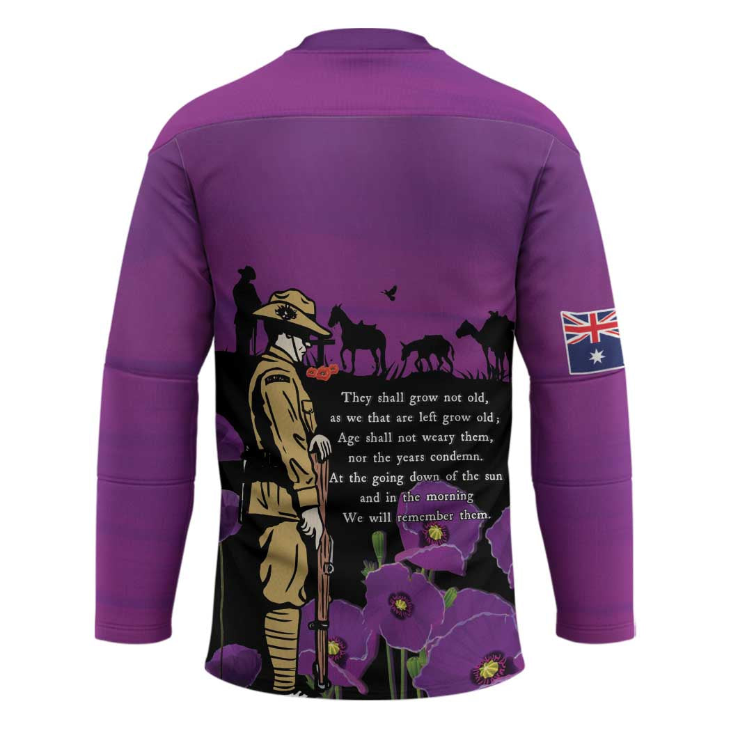 ANZAC Soldier and War Animals Hockey Jersey We Will Remember Them LT15 - Polynesian Pride