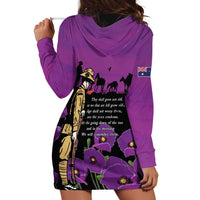 ANZAC Soldier and War Animals Hoodie Dress We Will Remember Them