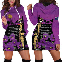 ANZAC Soldier and War Animals Hoodie Dress We Will Remember Them