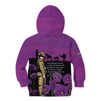 ANZAC Soldier and War Animals Kid Hoodie We Will Remember Them LT15 - Polynesian Pride