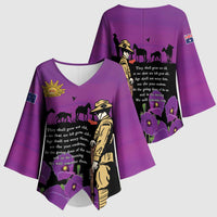 ANZAC Soldier and War Animals Kimono Sleeve Blouse We Will Remember Them LT15 - Polynesian Pride