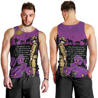 ANZAC Soldier and War Animals Men Tank Top We Will Remember Them LT15 - Polynesian Pride