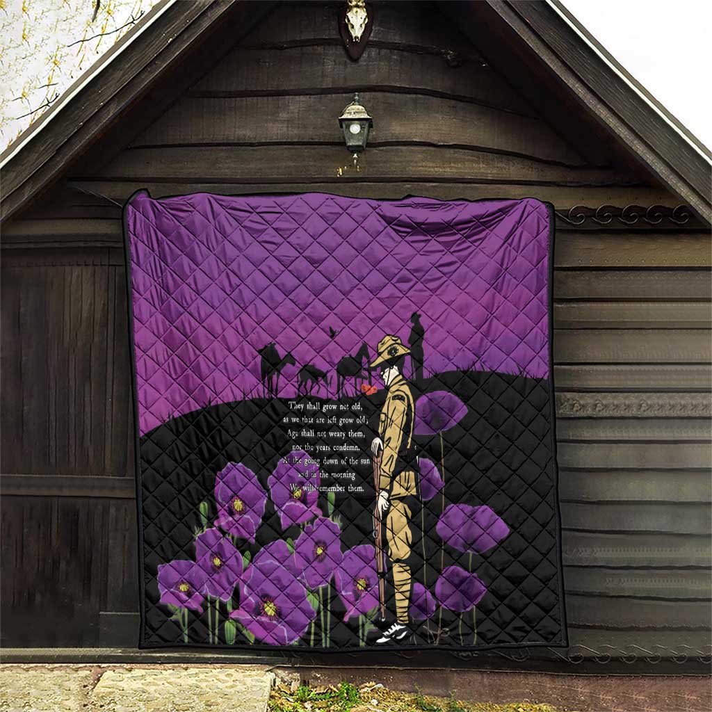 ANZAC Soldier and War Animals Quilt We Will Remember Them LT15 - Polynesian Pride
