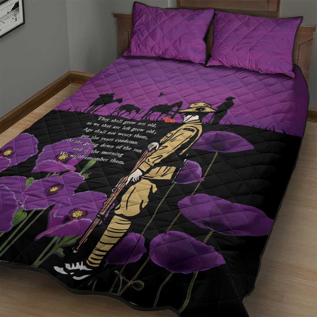 ANZAC Soldier and War Animals Quilt Bed Set We Will Remember Them LT15 - Polynesian Pride