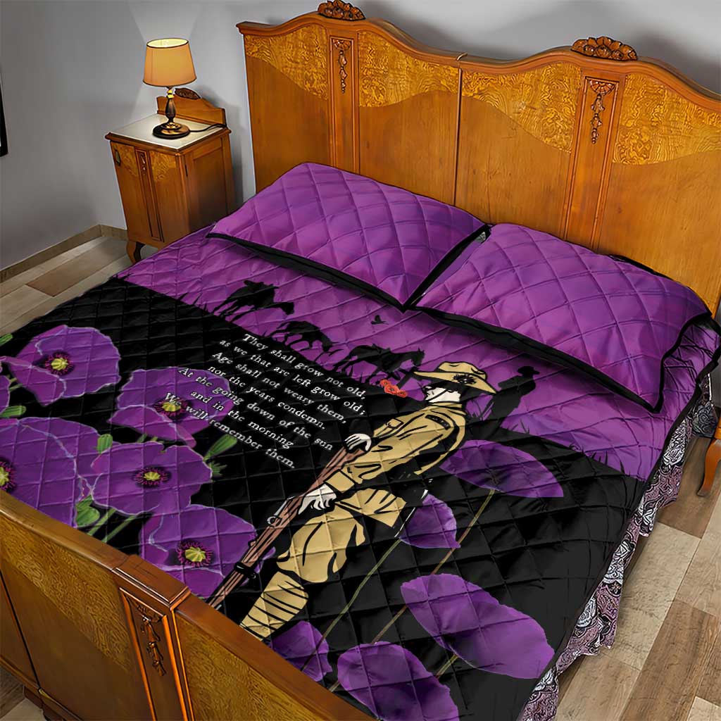 ANZAC Soldier and War Animals Quilt Bed Set We Will Remember Them LT15 - Polynesian Pride