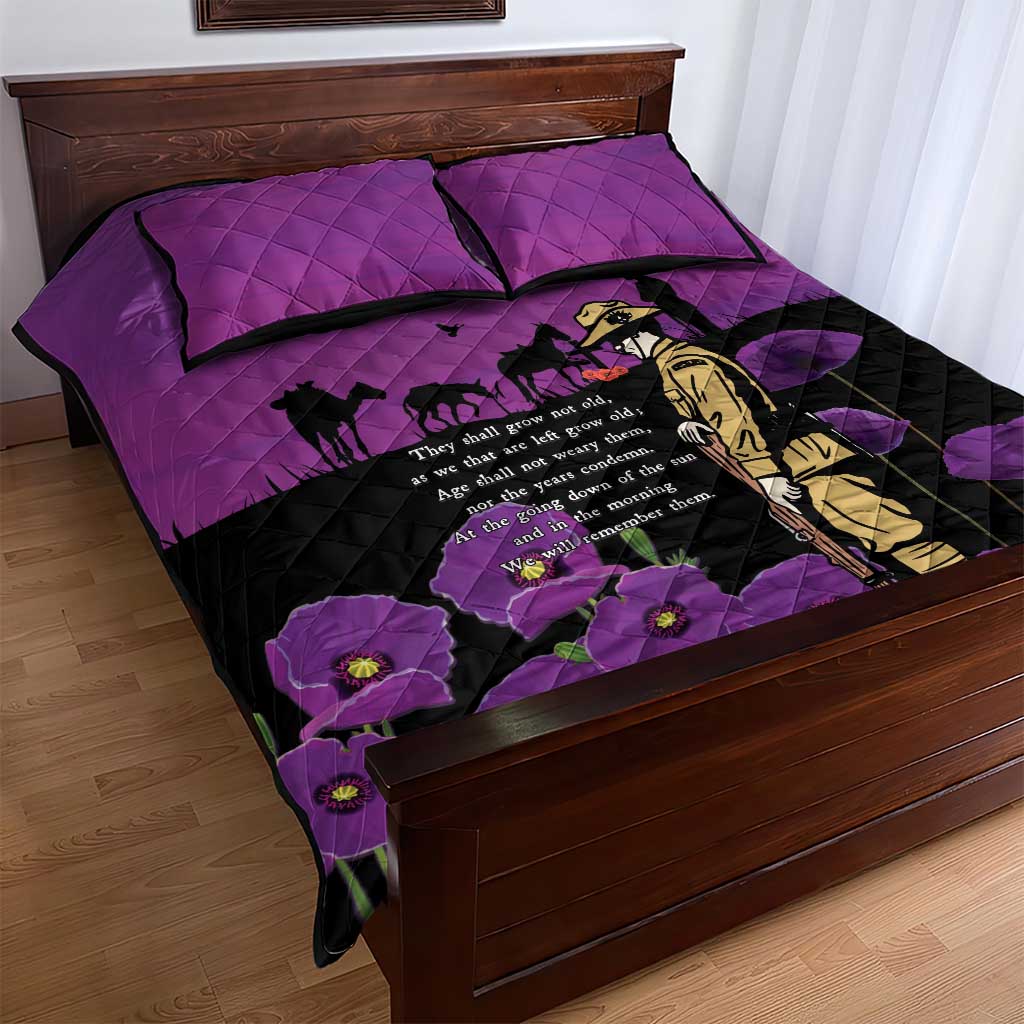 ANZAC Soldier and War Animals Quilt Bed Set We Will Remember Them LT15 - Polynesian Pride