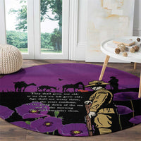 ANZAC Soldier and War Animals Round Carpet We Will Remember Them LT15 - Polynesian Pride