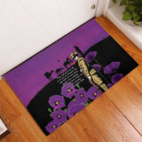 ANZAC Soldier and War Animals Rubber Doormat We Will Remember Them LT15 - Polynesian Pride