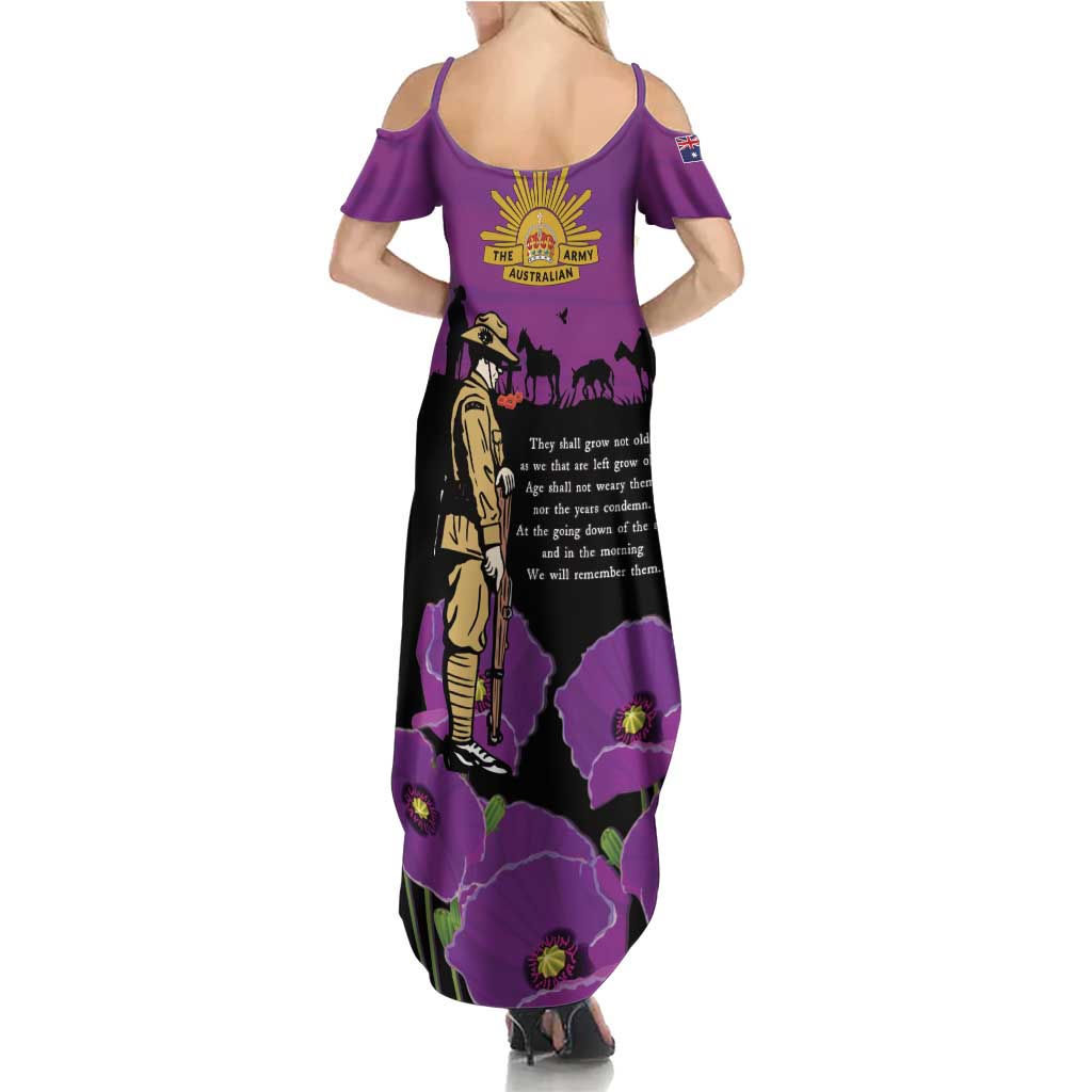 ANZAC Soldier and War Animals Summer Maxi Dress We Will Remember Them LT15 - Polynesian Pride