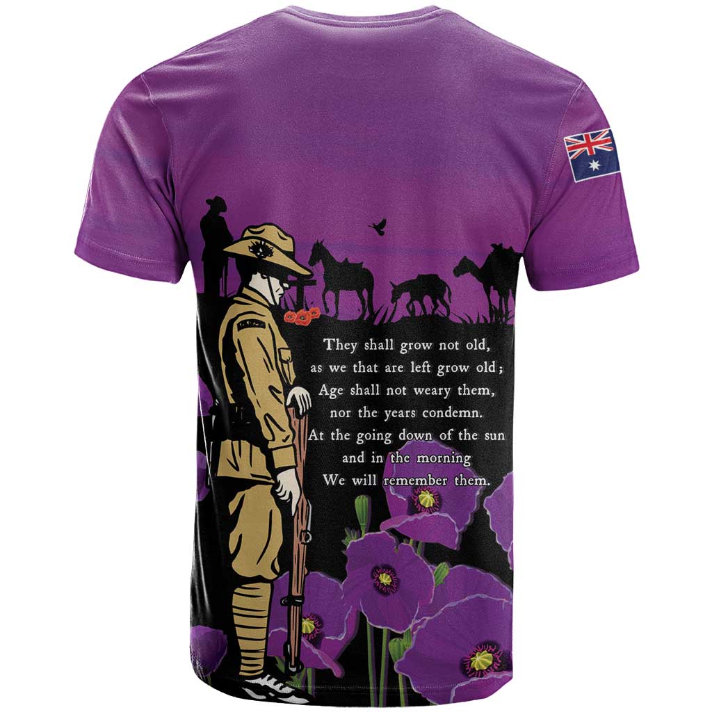 ANZAC Soldier and War Animals T Shirt We Will Remember Them LT15 - Polynesian Pride