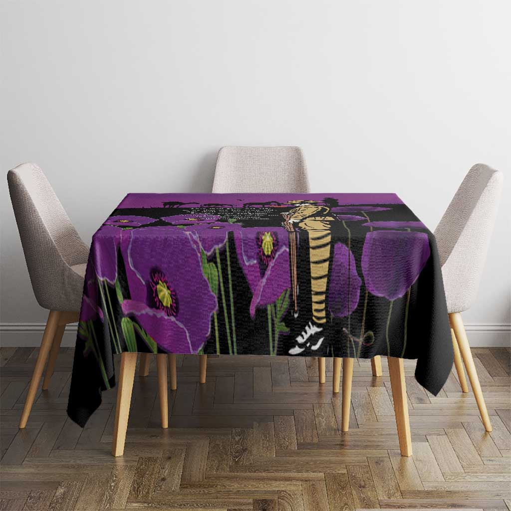 ANZAC Soldier and War Animals Tablecloth We Will Remember Them LT15 - Polynesian Pride