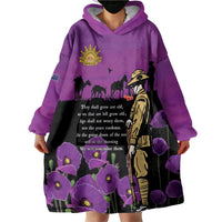 ANZAC Soldier and War Animals Wearable Blanket Hoodie We Will Remember Them LT15 - Polynesian Pride