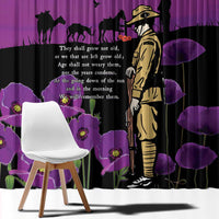 ANZAC Soldier and War Animals Window Curtain We Will Remember Them LT15 - Polynesian Pride