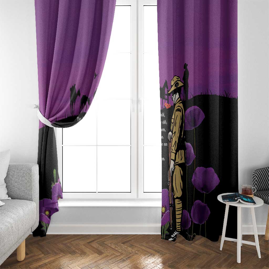 ANZAC Soldier and War Animals Window Curtain We Will Remember Them LT15 - Polynesian Pride