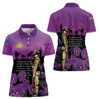 ANZAC Soldier and War Animals Women Polo Shirt - We Will Remember Them LT15 - Polynesian Pride