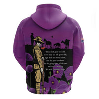 ANZAC Soldier and War Animals Zip Hoodie We Will Remember Them LT15 - Polynesian Pride
