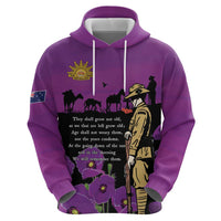ANZAC Soldier and War Animals Zip Hoodie We Will Remember Them LT15 - Polynesian Pride