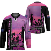 Personalised ANZAC War Animals Hockey Jersey Lest We Forget Memorial LT15 - Polynesian Pride