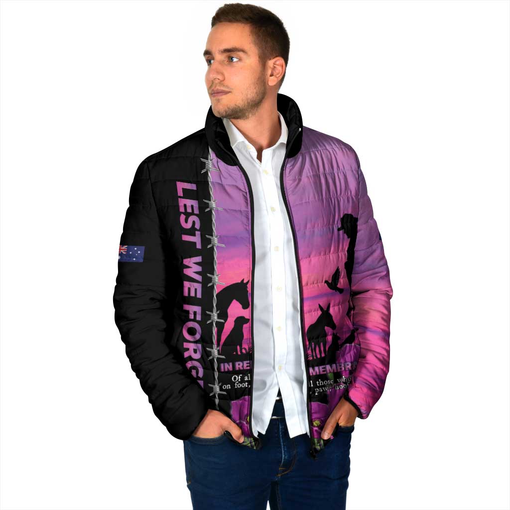 Personalised ANZAC War Animals Padded Jacket Lest We Forget Memorial LT15 - Polynesian Pride