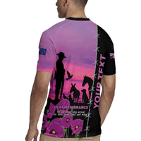 Personalised ANZAC War Animals Rugby Jersey Lest We Forget Memorial LT15 - Polynesian Pride