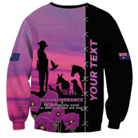 Personalised ANZAC War Animals Sweatshirt Lest We Forget Memorial LT15 - Polynesian Pride