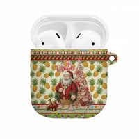 Hawaiian Santa Aloha Pineapple Christmas AirPods Case Mele Kalikimaka - Polynesian Pride