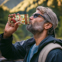 Hawaiian Santa Aloha Pineapple Christmas 4 in 1 Can Cooler Tumbler Mele Kalikimaka - Polynesian Pride