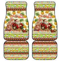 Hawaiian Santa Aloha Pineapple Christmas Car Mats Mele Kalikimaka - Polynesian Pride