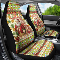 Hawaiian Santa Aloha Pineapple Christmas Car Seat Cover Mele Kalikimaka - Polynesian Pride