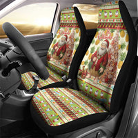 Hawaiian Santa Aloha Pineapple Christmas Car Seat Cover Mele Kalikimaka - Polynesian Pride