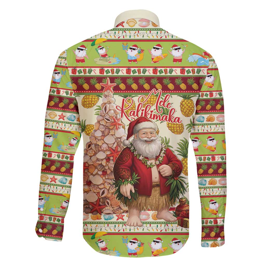 Hawaiian Santa Aloha Pineapple Christmas Family Matching Puletasi and Hawaiian Shirt Mele Kalikimaka - Polynesian Pride