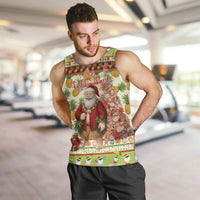 Hawaiian Santa Aloha Pineapple Christmas Men Tank Top Mele Kalikimaka - Polynesian Pride