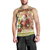 Hawaiian Santa Aloha Pineapple Christmas Men Tank Top Mele Kalikimaka - Polynesian Pride