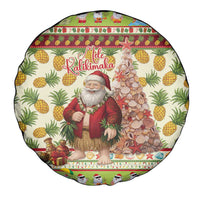 Hawaiian Santa Aloha Pineapple Christmas Spare Tire Cover Mele Kalikimaka - Polynesian Pride