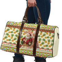 Hawaiian Santa Aloha Pineapple Christmas Travel Bag Mele Kalikimaka - Polynesian Pride