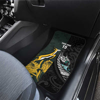 New Zealand and South Africa Rugby Car Mats Silver Fern With Springboks
