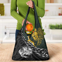 New Zealand and South Africa Rugby Grocery Bag Maori Kiwi With Springboks