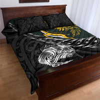 New Zealand and South Africa Rugby Quilt Bed Set Maori Kiwi With Springboks