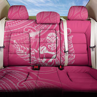 New Zealand Silver Fern Rugby Custom Back Car Seat Cover Maori Tiki Pink Version