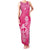 New Zealand Silver Fern Rugby Custom Family Matching Tank Maxi Dress and Hawaiian Shirt Maori Tiki Pink Version