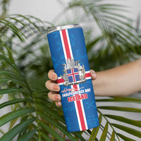 Iceland Icelandic National Day Skinny Tumbler Happy 81th Anniversary