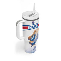 Iceland Basketball Custom Tumbler With Handle White Style
