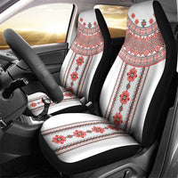 Bulgarian Embroidery Style Seamless Pattern Car Seat Cover