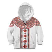 Bulgarian Embroidery Style Seamless Pattern Kid Hoodie