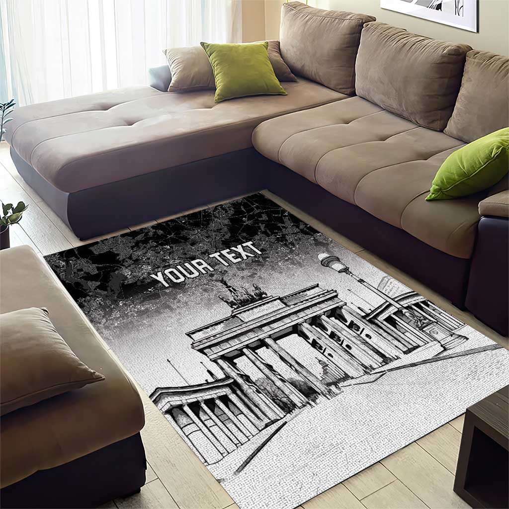 Personalized Germany Berlin Wall Area Rug Tag der Deutschen Einheit