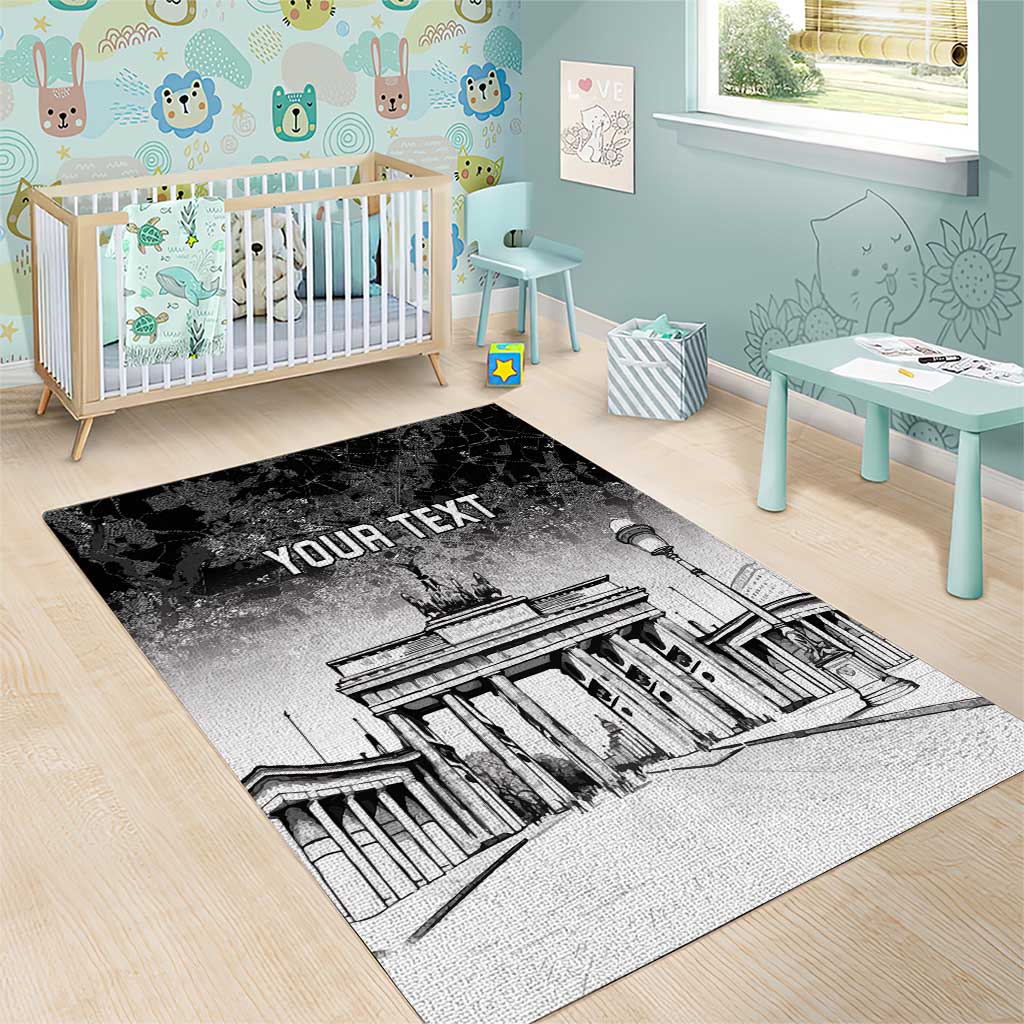 Personalized Germany Berlin Wall Area Rug Tag der Deutschen Einheit