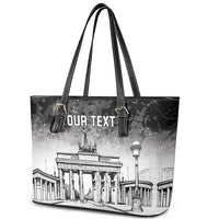 Personalized Germany Berlin Wall Leather Tote Bag Tag der Deutschen Einheit