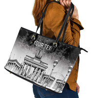 Personalized Germany Berlin Wall Leather Tote Bag Tag der Deutschen Einheit